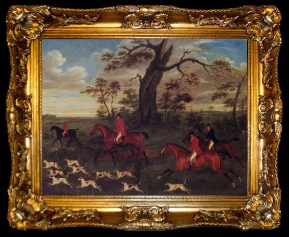 framed  unknow artist Classical hunting fox, Equestrian and Beautiful Horses, 136., ta009-2